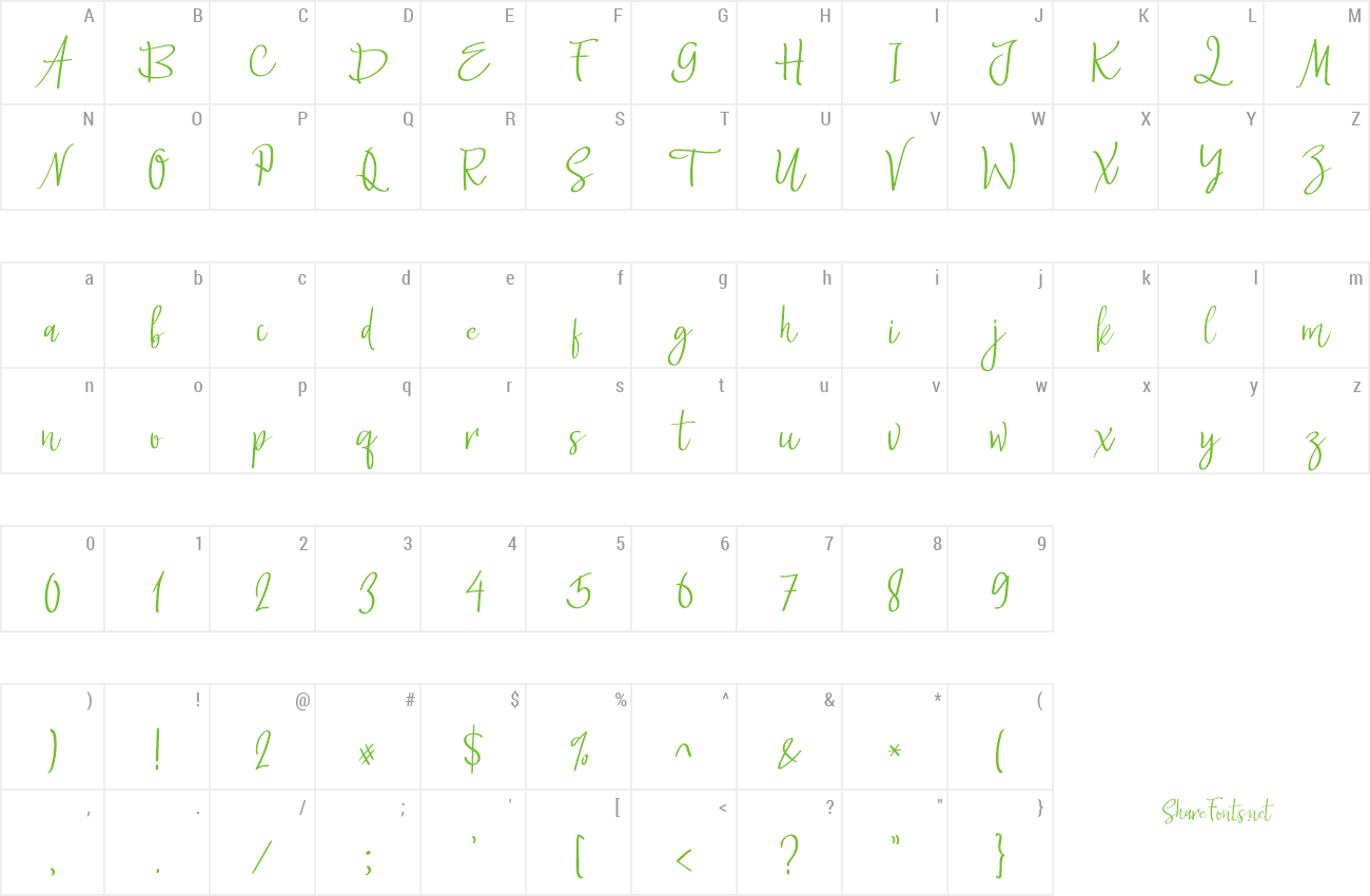 Font Howard Jades preview